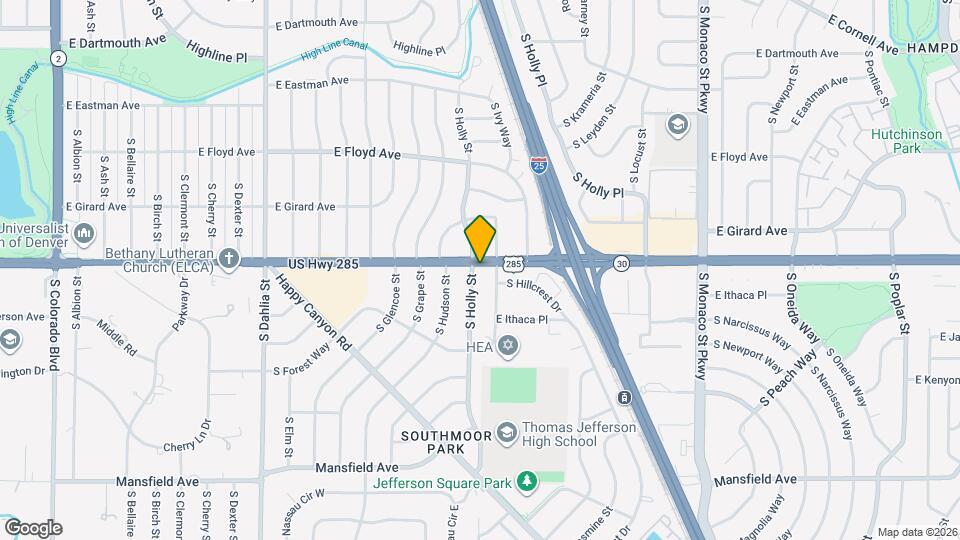 3506 S Holly St Map and Location Details