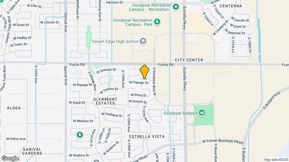 15766 W Papago St Map and Location Details