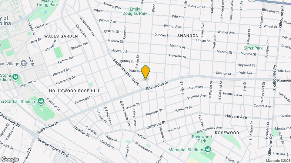 331 S Woodrow St, Unit 1 Map and Location Details