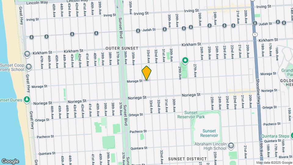 2727 Moraga St Mapa y Detalles de la Ubicación