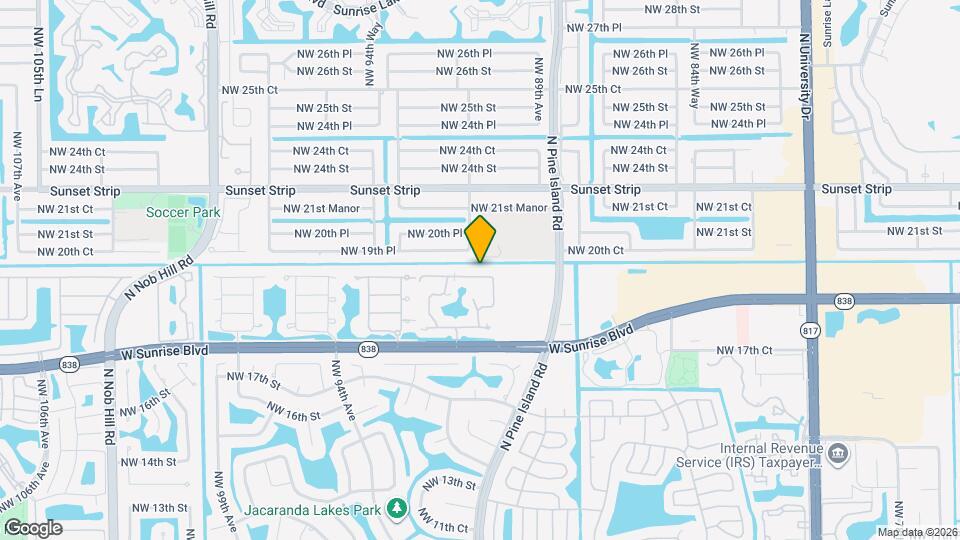 9021 W Sunrise Blvd Map and Location Details