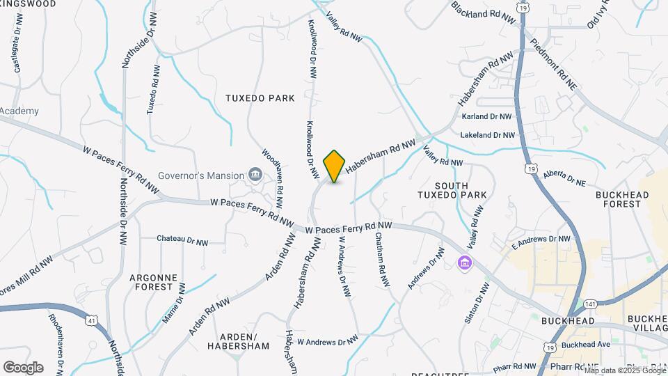 3345 Habersham Rd NW Map and Location Details