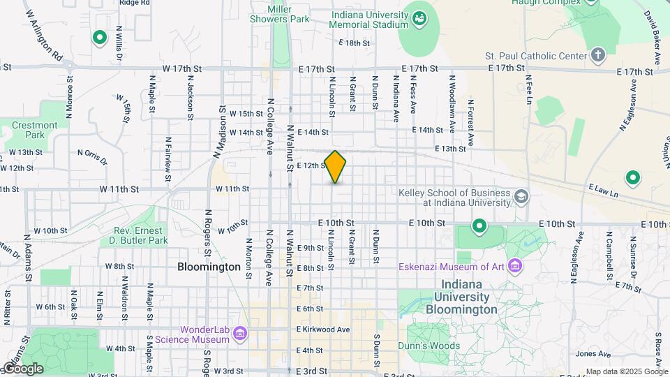 300 E 11th St Map and Location Details