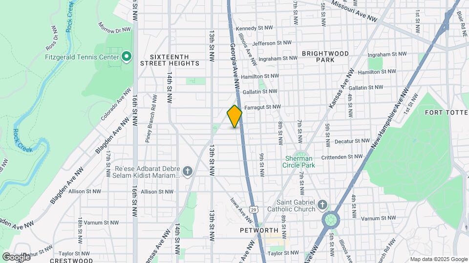 1203 Delafield Pl NW Map and Location Details