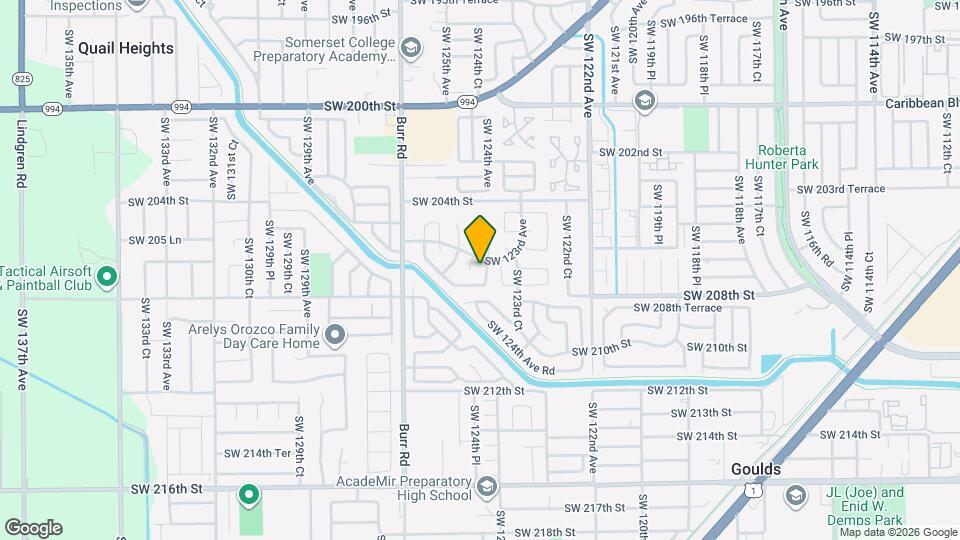 20640 SW 124th Ct Map and Location Details