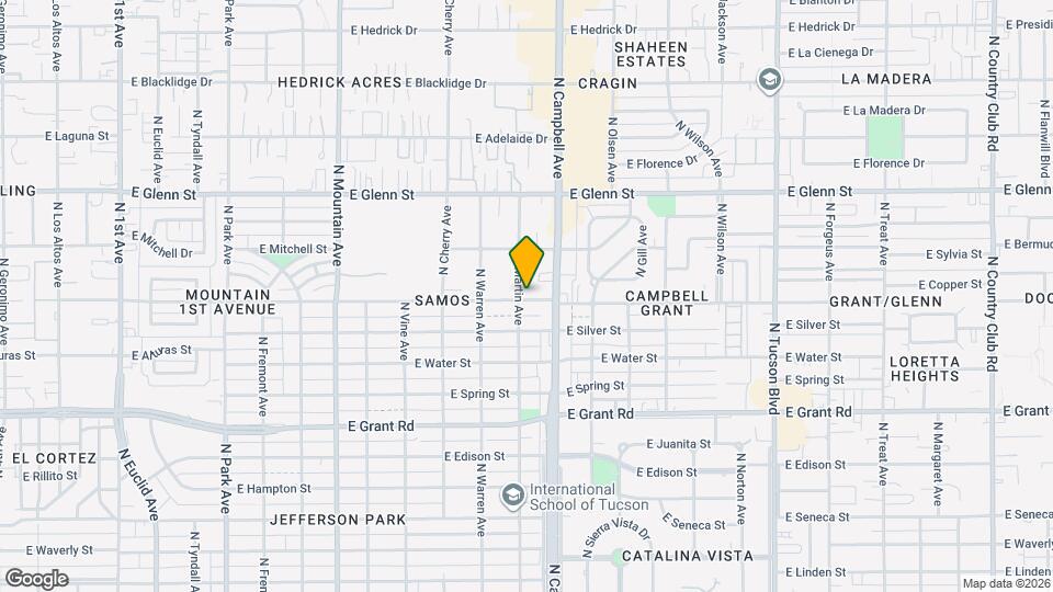 1805 E Copper St Map and Location Details