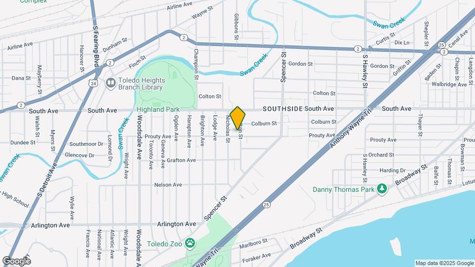 552 Carlton St Map and Location Details