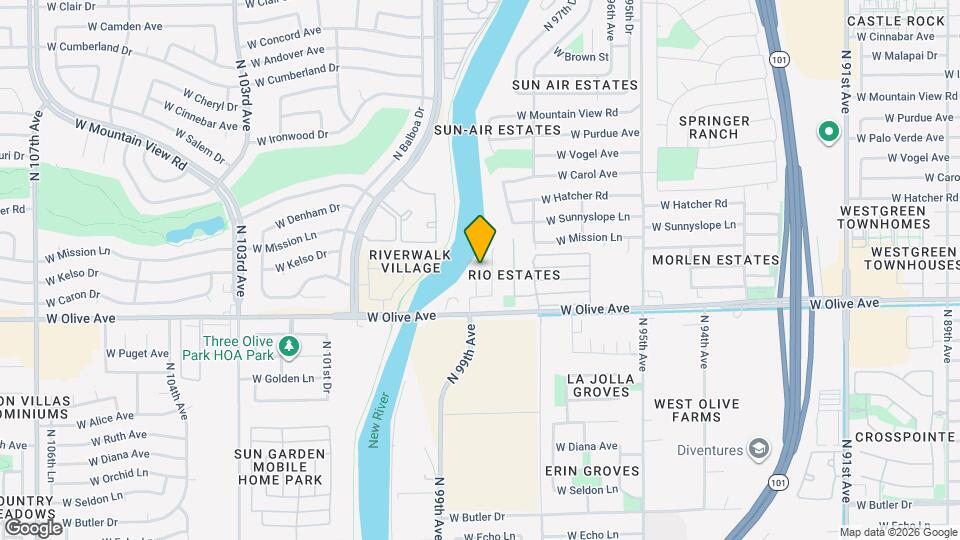 9820 W Sanna St Mapa y Detalles de la Ubicación
