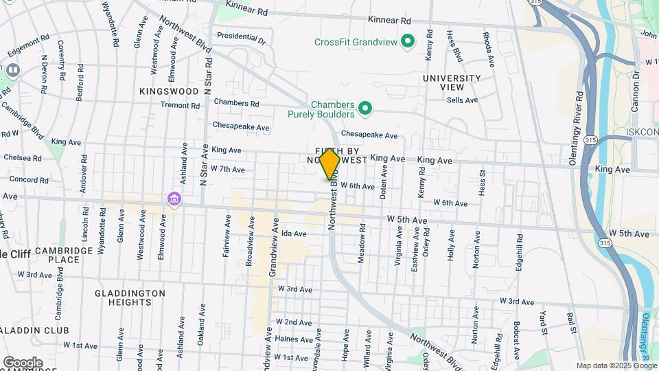 1549-1555 Northwest Blvd Map and Location Details