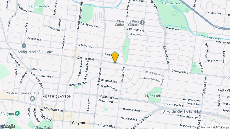 7434 Delmar Blvd Map and Location Details