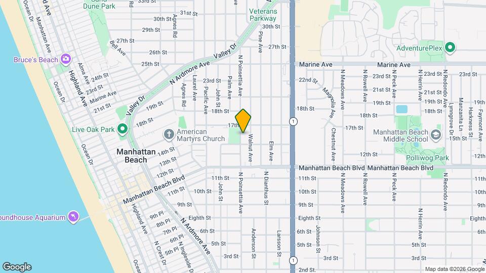 1416 N Poinsettia Ave, Unit 1 Mapa y Detalles de la Ubicación