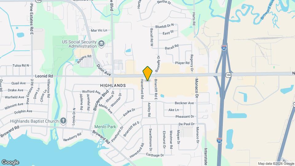 10722 Wake Forest Ave Mapa y Detalles de la Ubicación