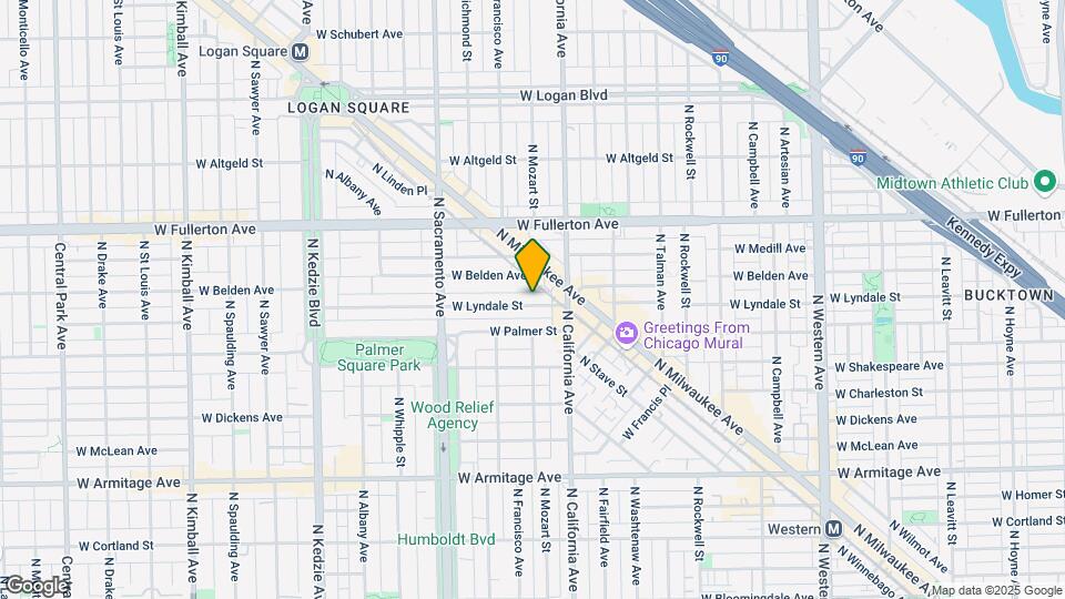 2832 W Lyndale St Map and Location Details