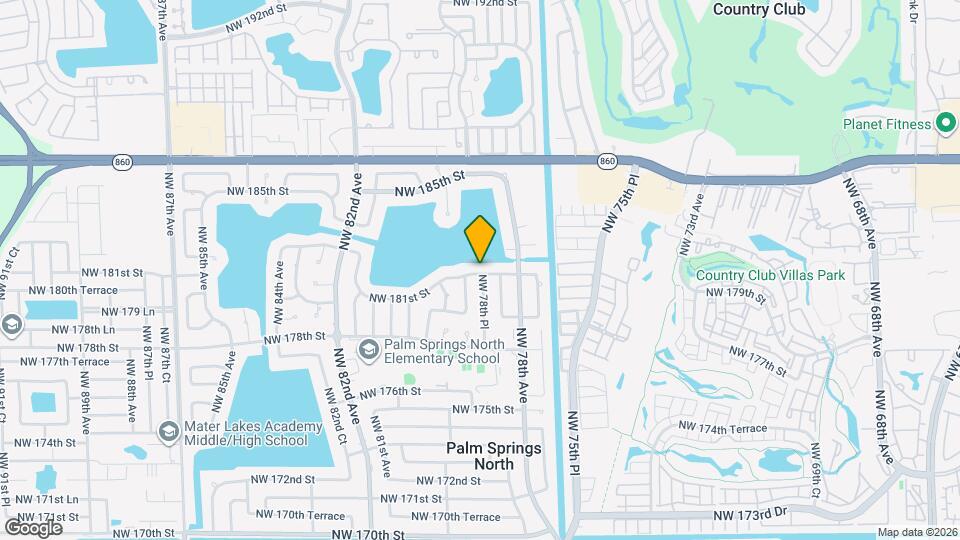 7871 NW 181st St Map and Location Details