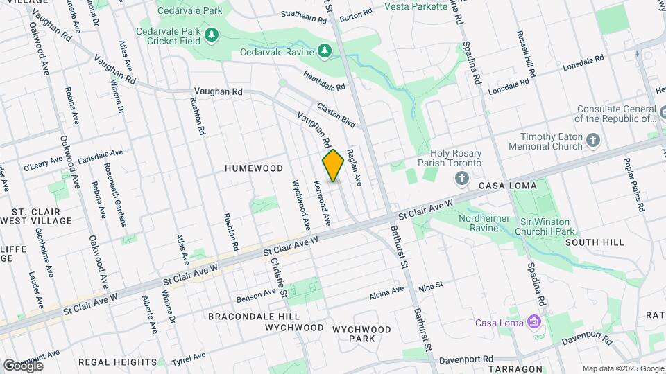 120 Vaughan Rd Map and Location Details