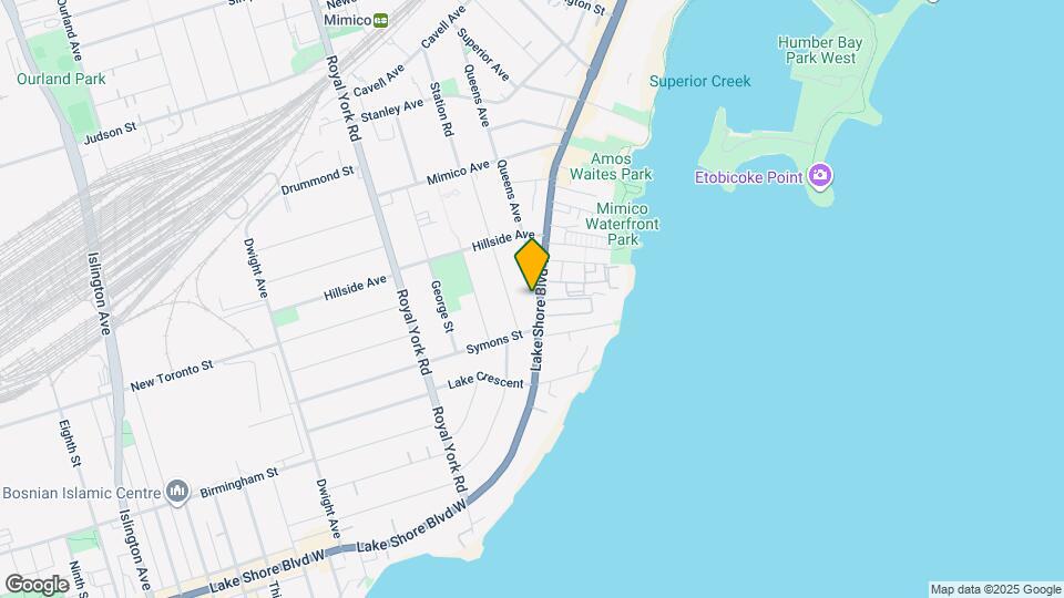 2556 Lake Shore Blvd W Map and Location Details