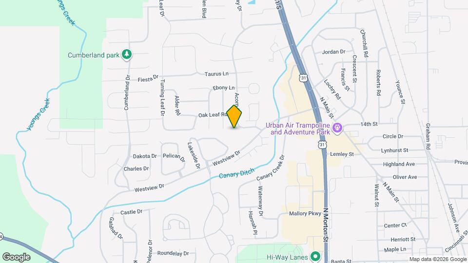 1056 Oak Leaf Rd Mapa y Detalles de la Ubicación