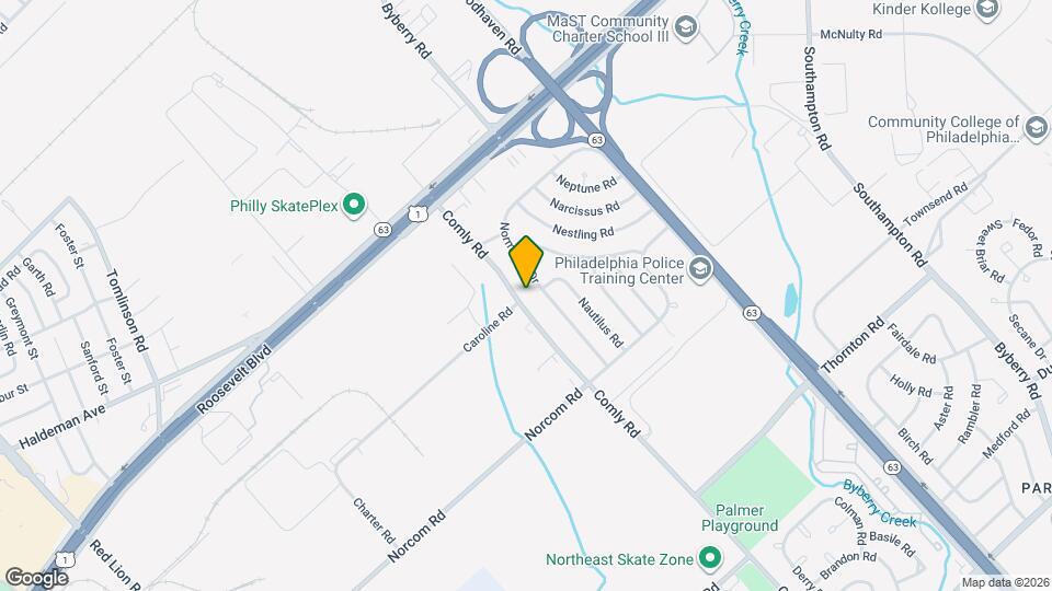 2841 Comly Rd Map and Location Details