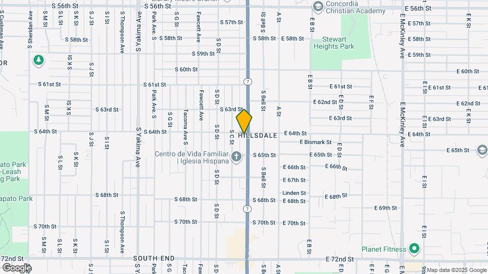 6402 Pacific Ave Map and Location Details