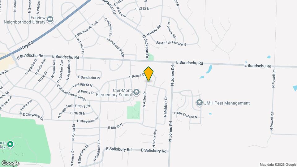 19200 E Ponca Terrace Map and Location Details