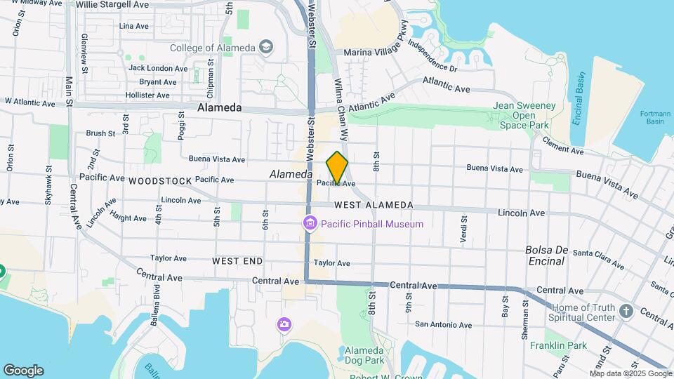 740 Pacific Ave Map and Location Details