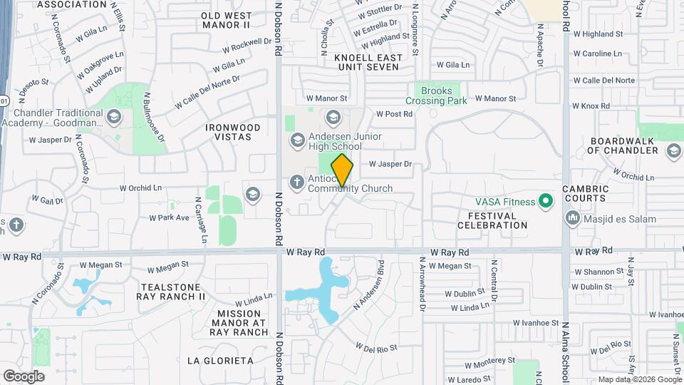 1167 N Cholla St Mapa y Detalles de la Ubicación