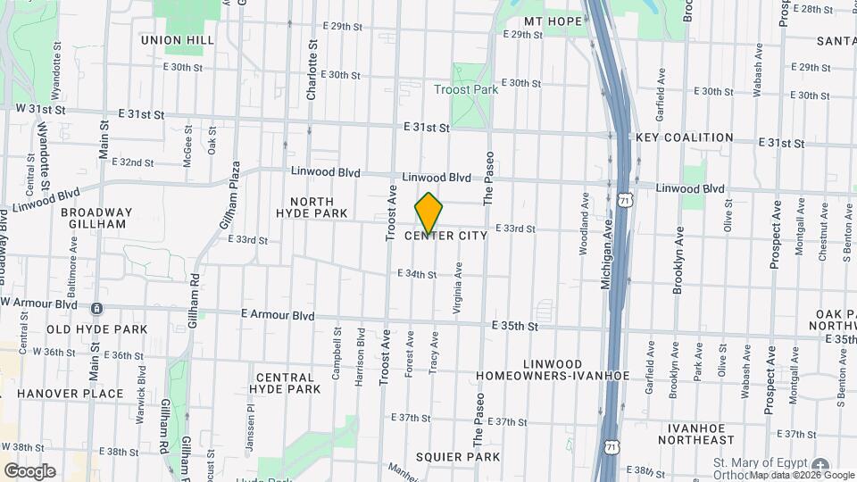 3314 Tracy Ave Map and Location Details