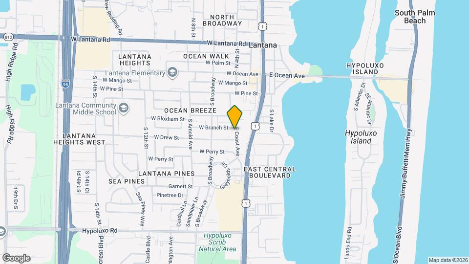 605 E Coast Ave Mapa y Detalles de la Ubicación