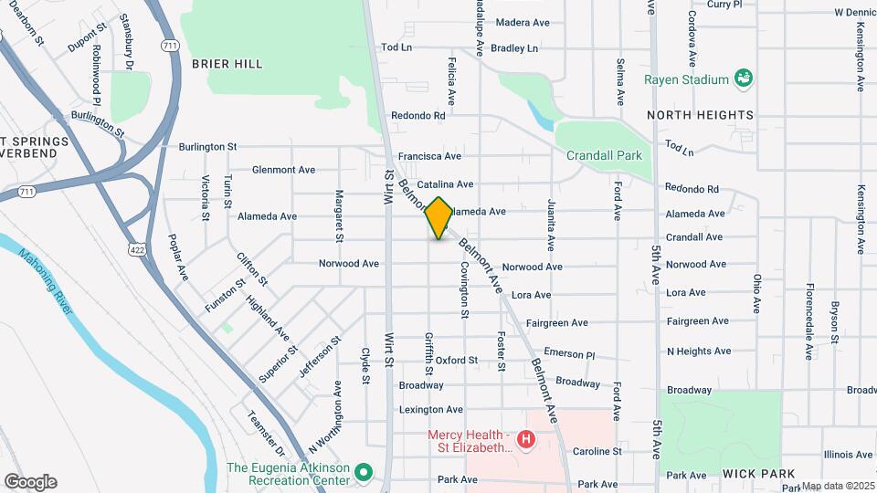 733 Crandall Ave Map and Location Details