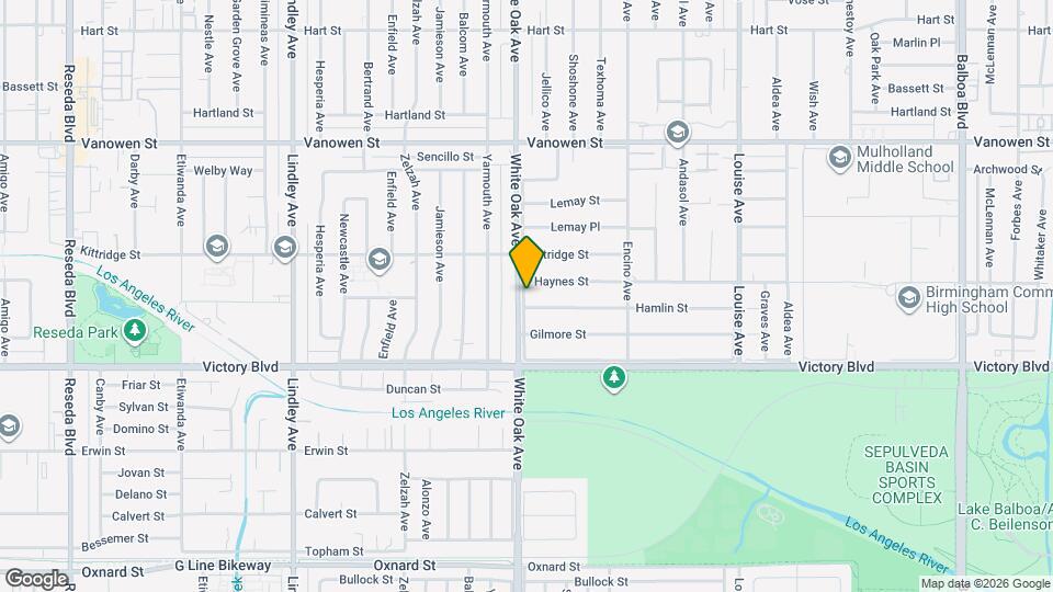 6506 White Oak Ave Map and Location Details