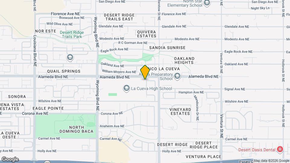 8735 Tierra Alegre Dr NE Map and Location Details