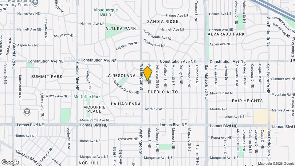 825 Adams St NE Map and Location Details