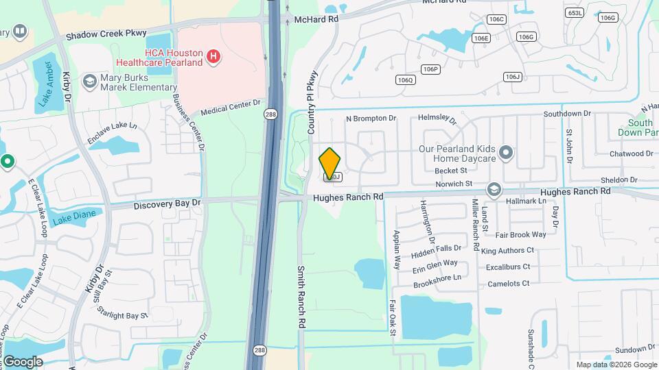 1154 W Brompton Dr Map and Location Details