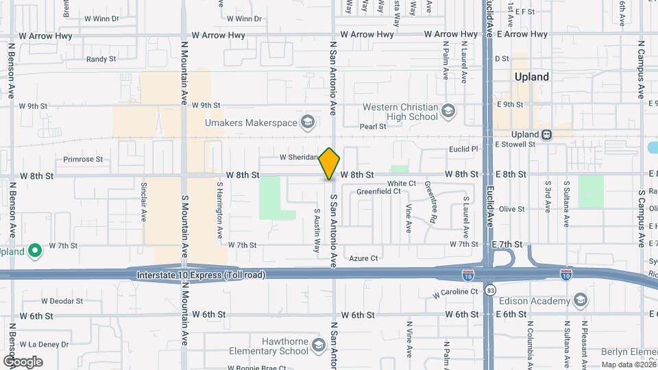 229 S San Antonio Ave Map and Location Details