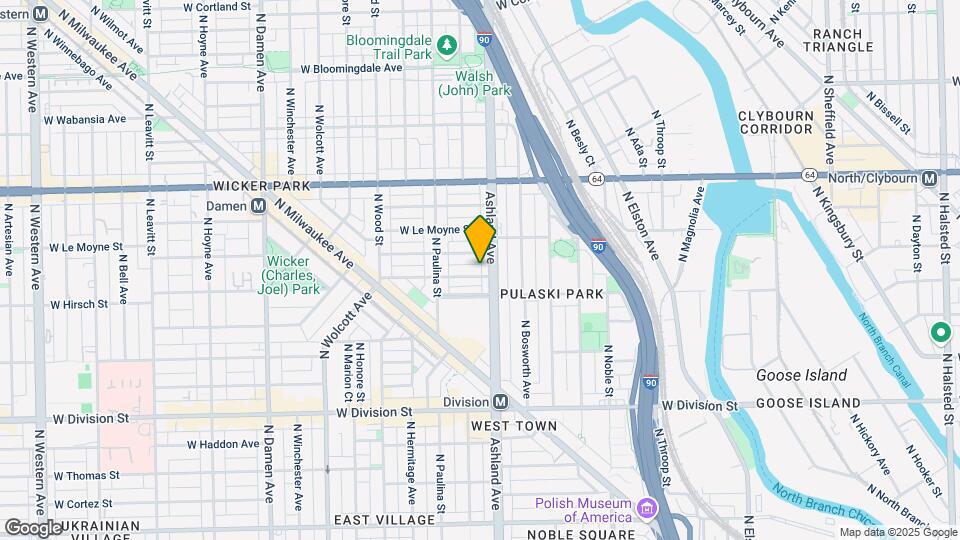 1612 W Beach Ave Map and Location Details