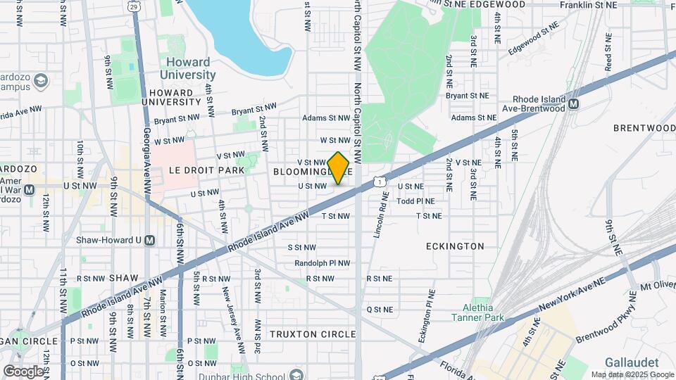 36 U St NW Map and Location Details