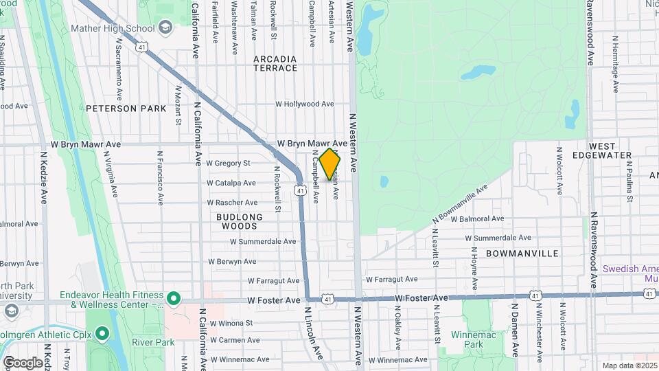 5450 N Artesian Ave Mapa y Detalles de la Ubicación