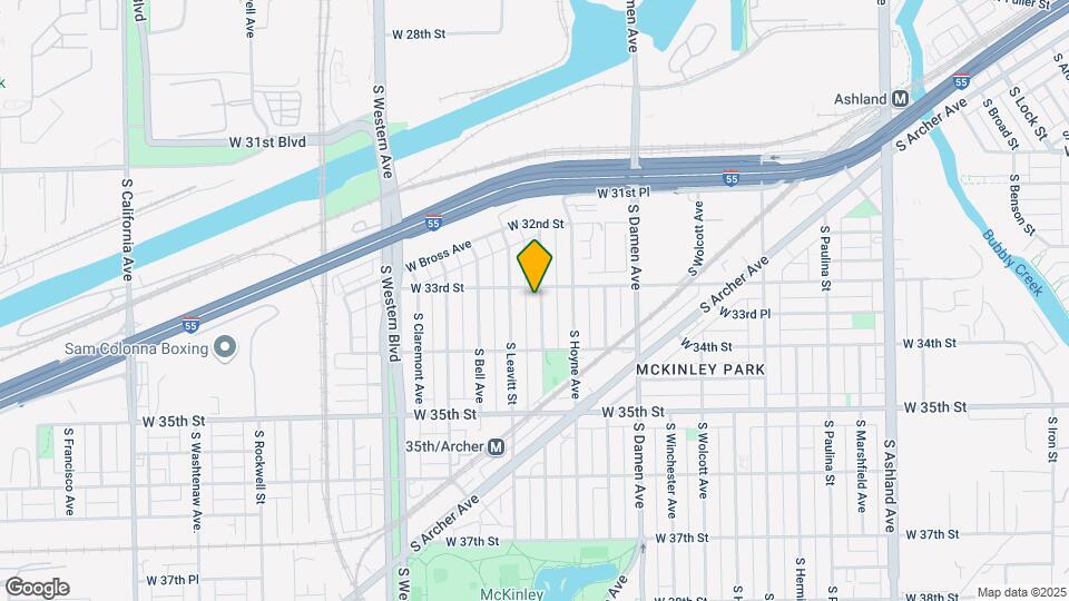 3308 S Hamilton Ave Map and Location Details