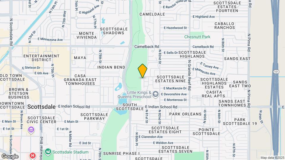 8029 E Glenrosa Ave Map and Location Details
