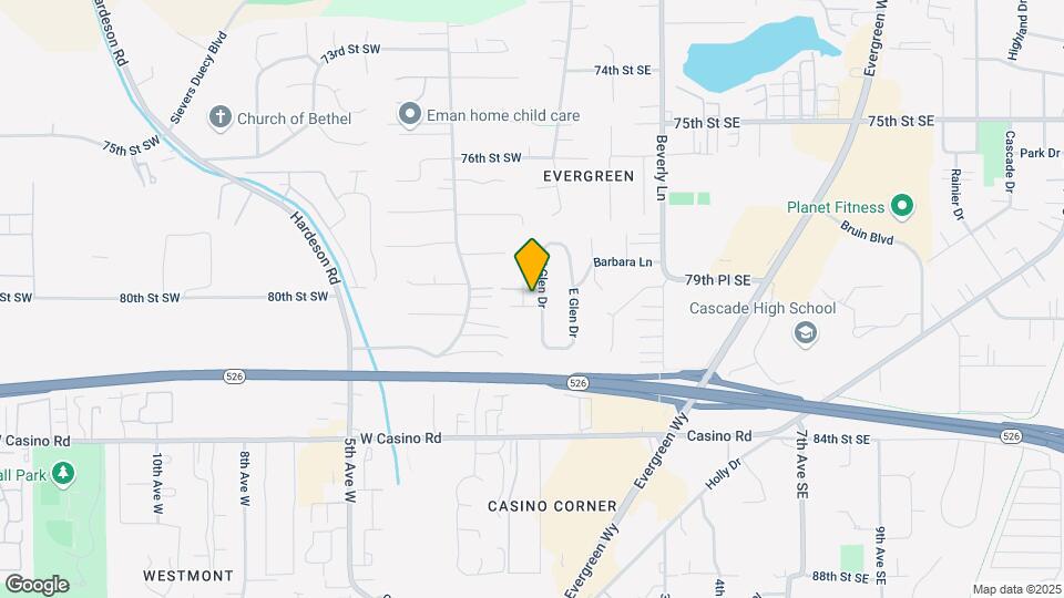 8002 W Glen Dr Map and Location Details