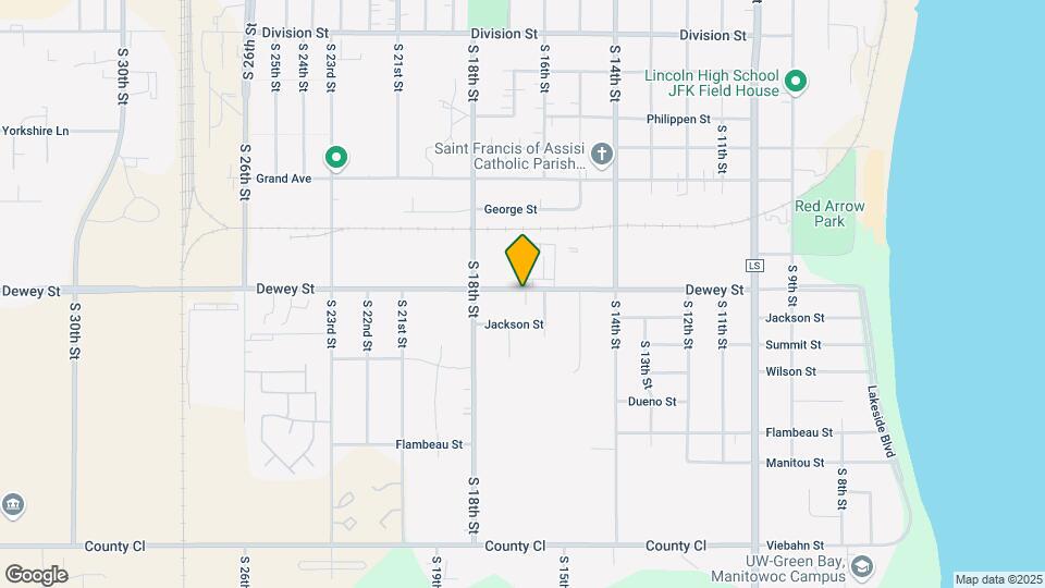 1613 Dewey St Map and Location Details