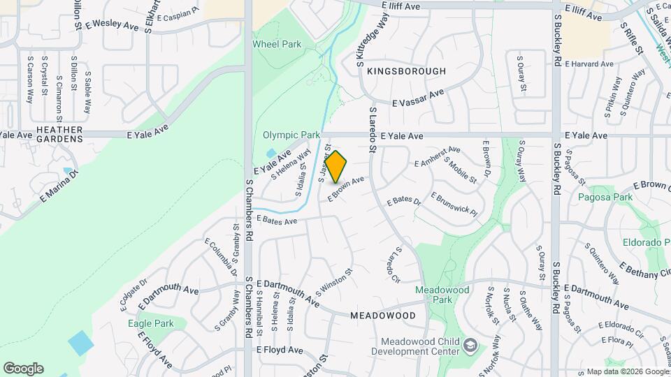 15735 E Brown Ave Mapa y Detalles de la Ubicación