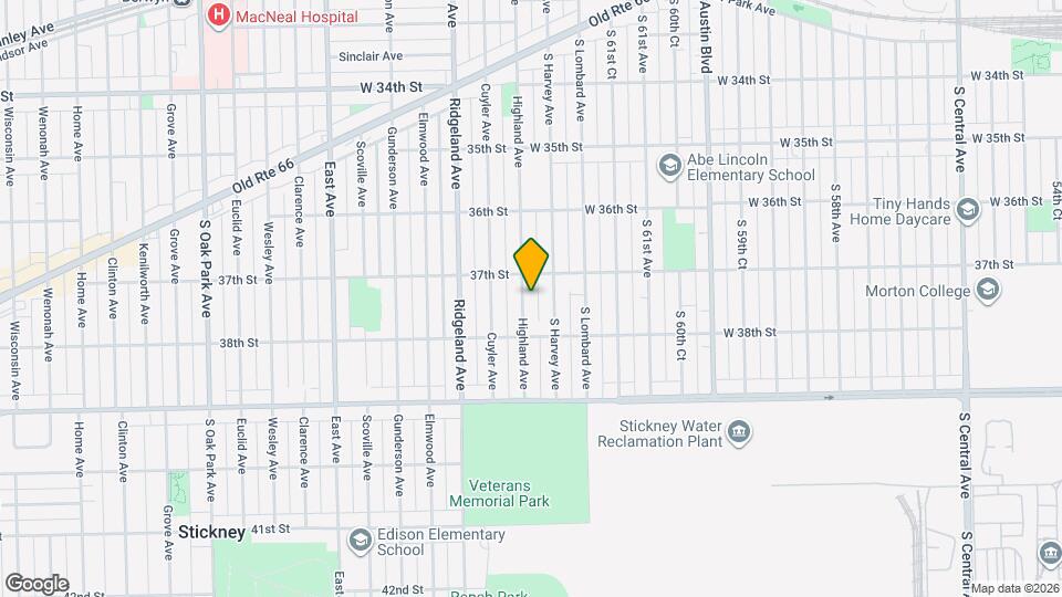 3717 Highland Ave Map and Location Details