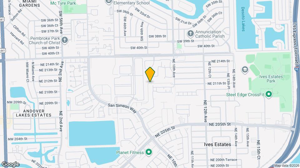 806 NE 211th St Map and Location Details