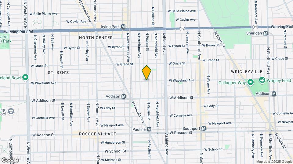 3656 N Paulina St Map and Location Details