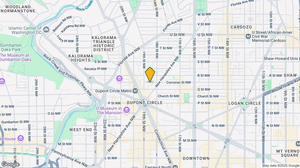 1824 Corcoran St NW Map and Location Details