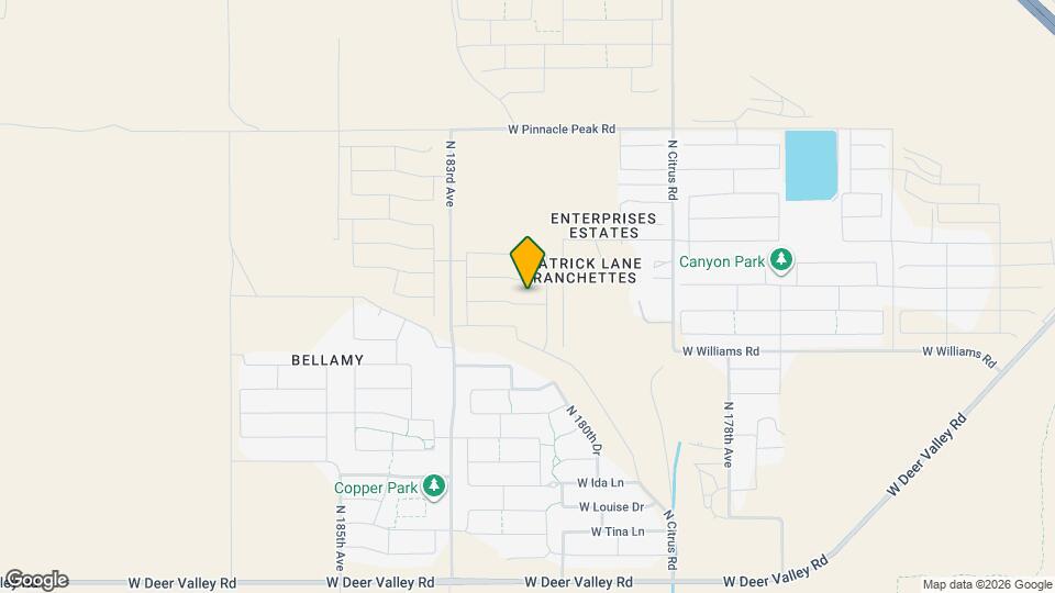 18156 W Daley Ln Map and Location Details