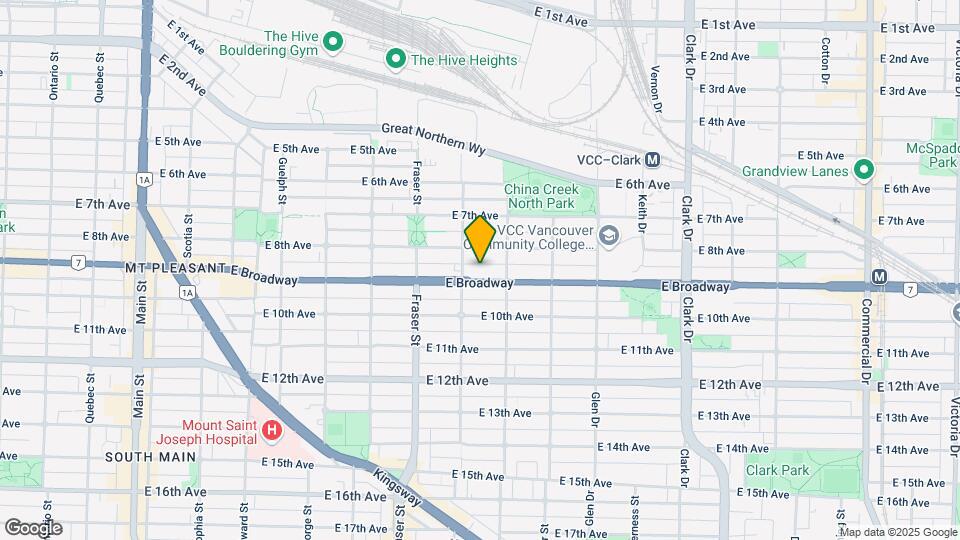 833 E Broadway Map and Location Details