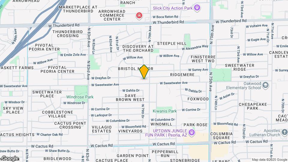 7914 W Sweetwater Ave Map and Location Details