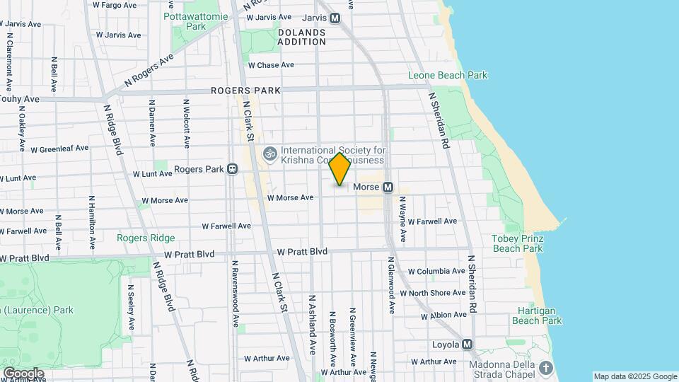 1522 W Morse Ave, Unit M09B Map and Location Details